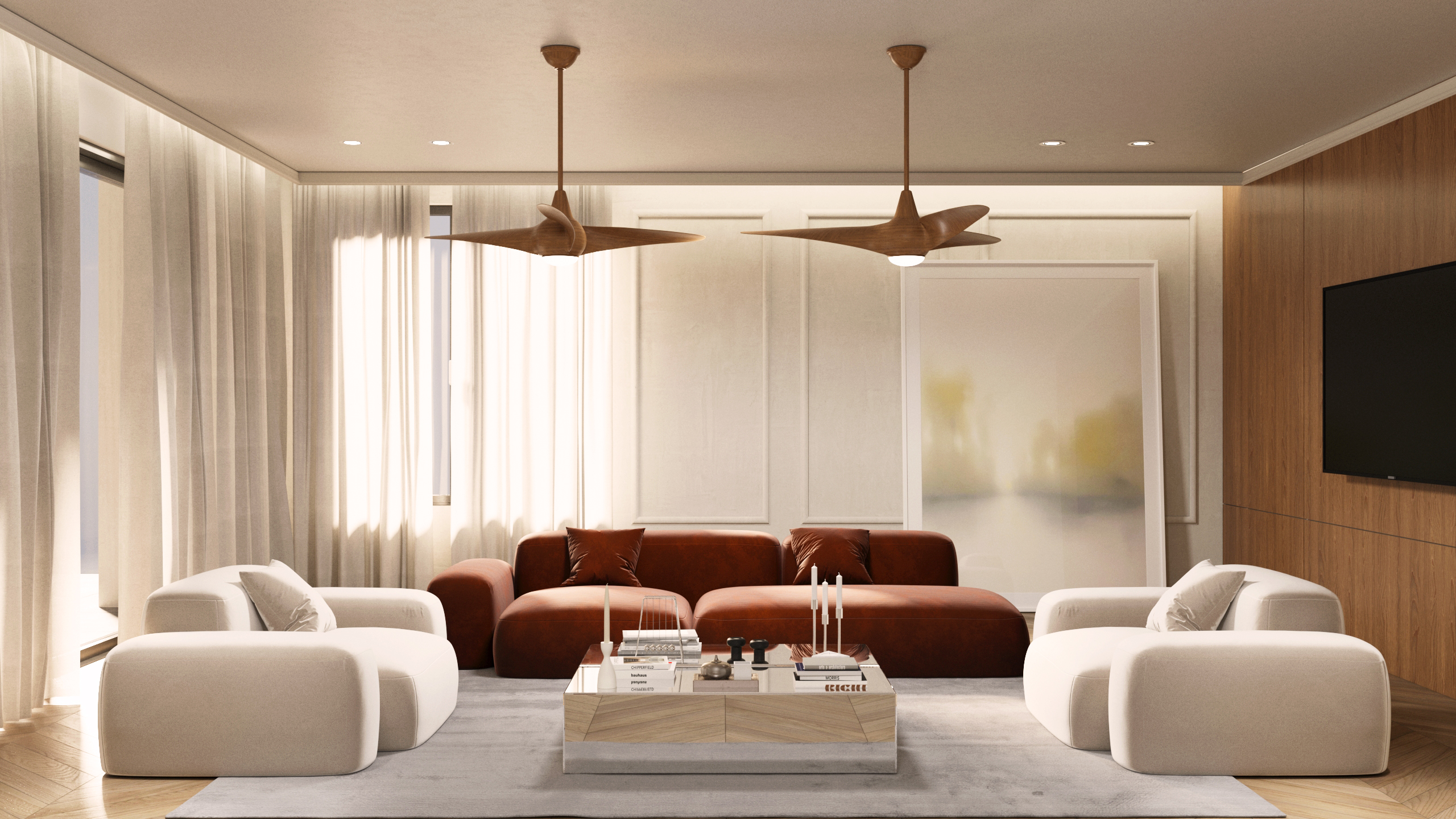 First floor apartment living area